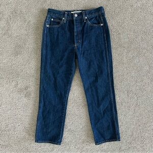AMO Lover Boy High-Rise Cropped Jeans Size 26 Button Fly